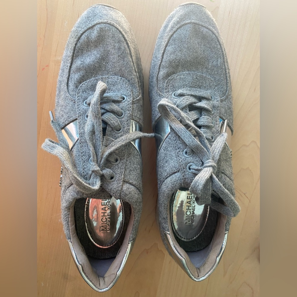 Michael Kors grey sneakers, size 9